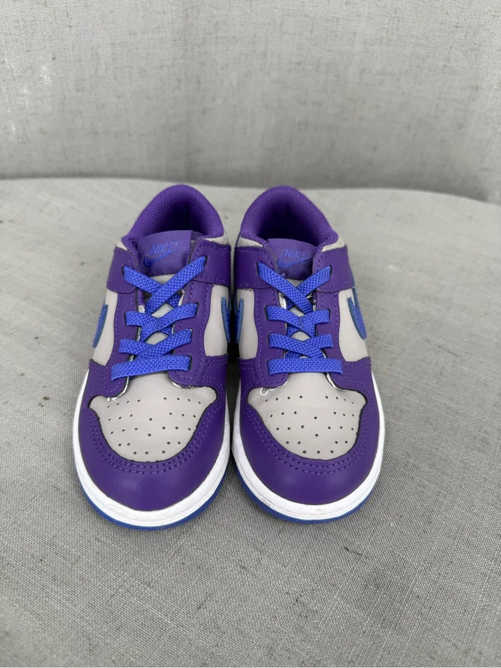 Toddler's Nike Dunk Low College Grey/Persian Violet (FB9107 007) - Sz 9c